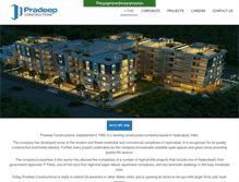 Tablet Screenshot of pradeepconstructions.com